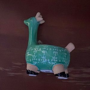 Giraffe pottery plant holder